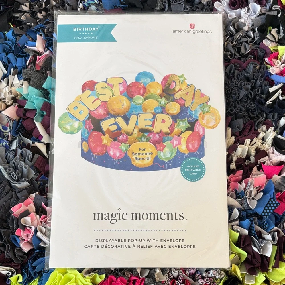🆕American Greetings Magic Moments Displayable Pop Up Card With Envelope